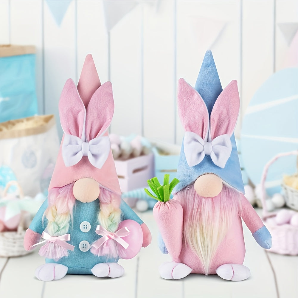 2-Pack Easter Gnome Plush Toys Set-2
