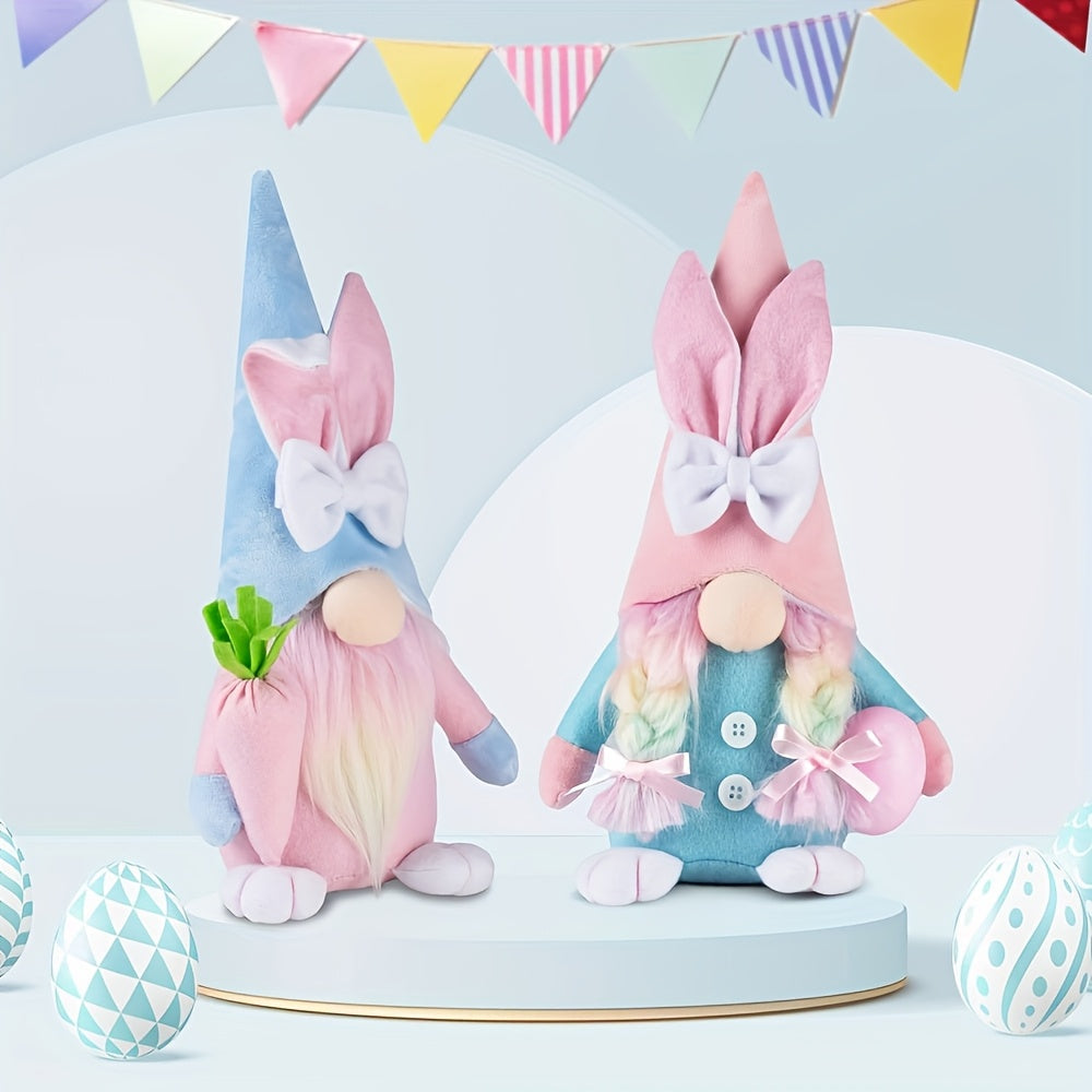NNETM 2-Pack Easter Gnome Plush Toys Set