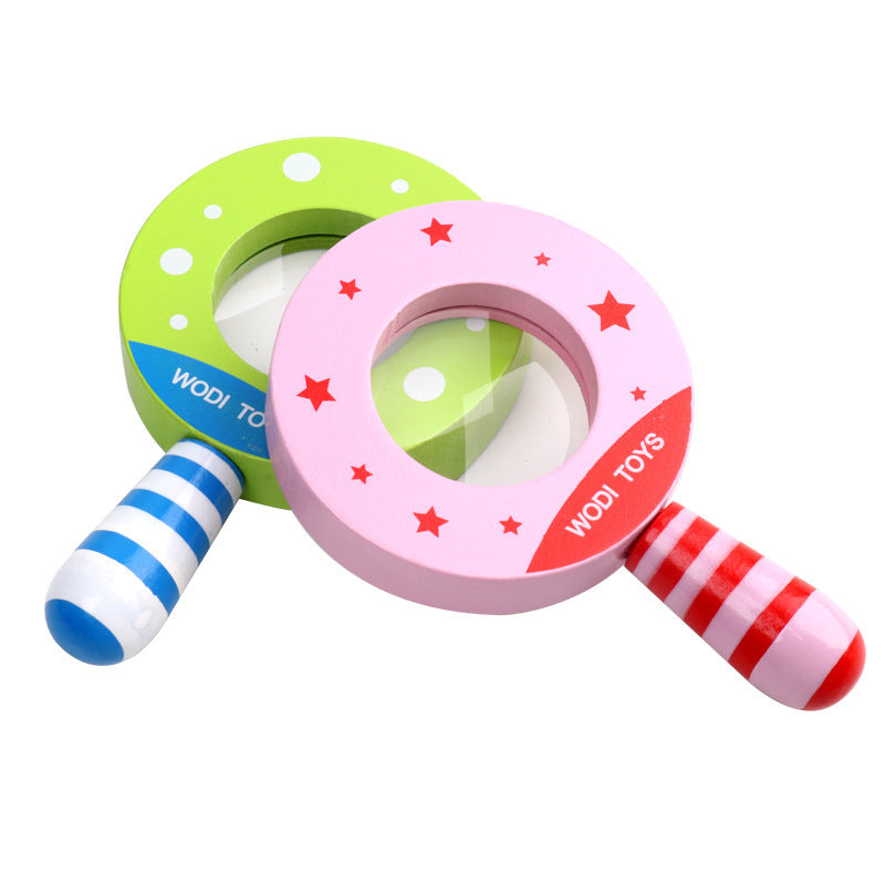 Exploration Magnifying Glass Wooden Toy for Kids, Science Educational Gift