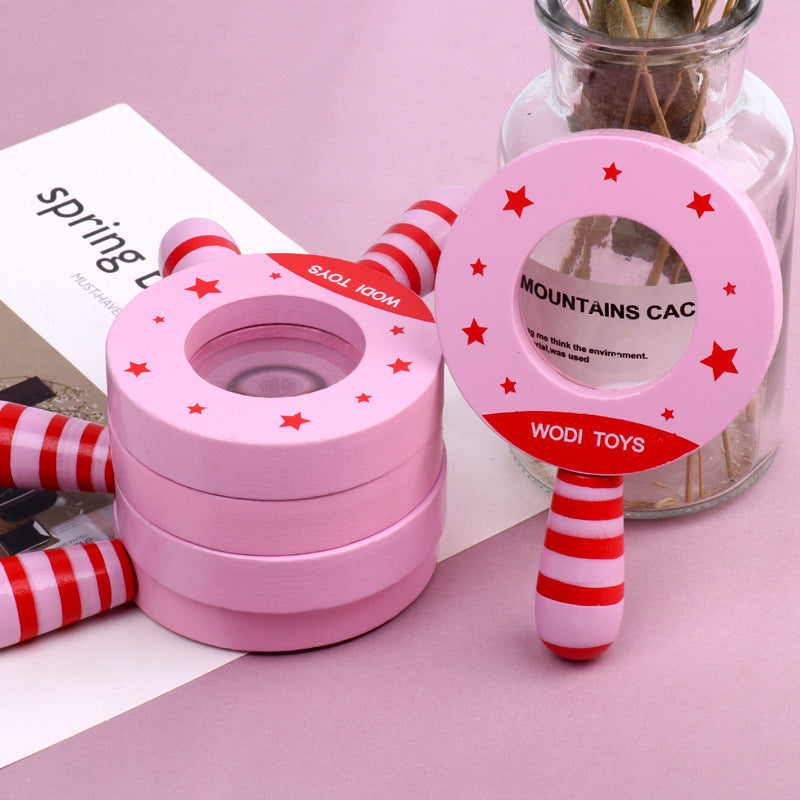 Exploration Magnifying Glass Wooden Toy for Kids, Science Educational Gift