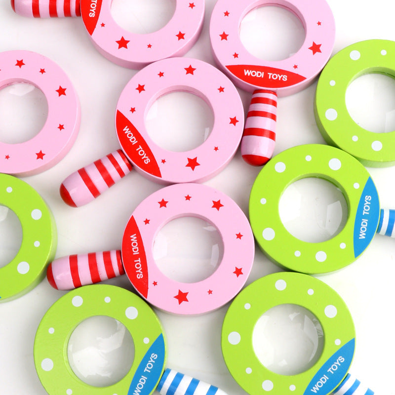 Exploration Magnifying Glass Wooden Toy for Kids, Science Educational Gift