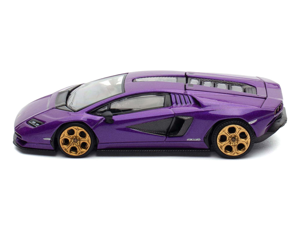 Lamborghini Countach LPI 800-4 Viola Pasifae Purple Metallic "Hong Kong Toycar Salon 2025" 1/64 Diecast Model Car by Pop Race-1