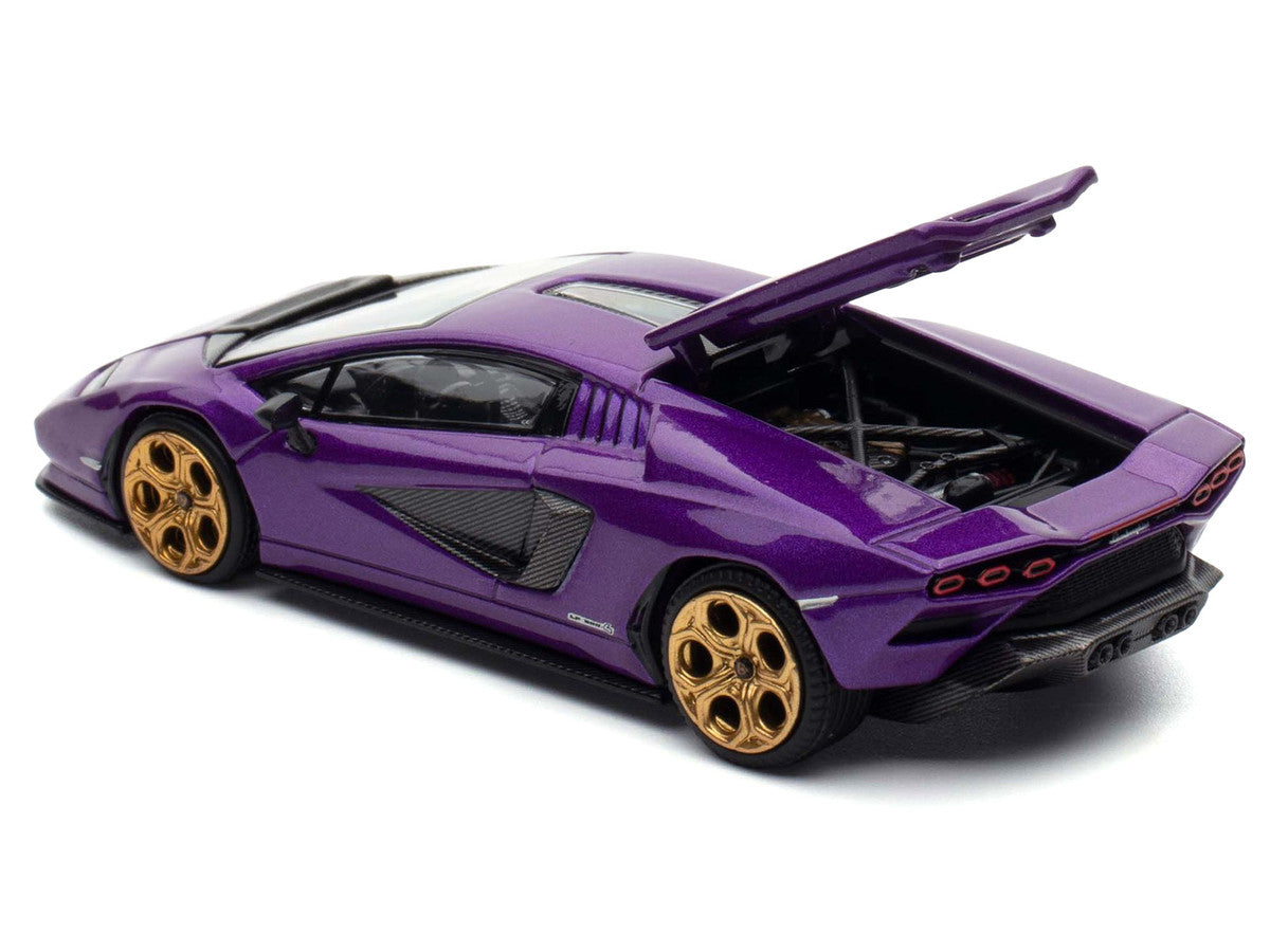 Lamborghini Countach LPI 800-4 Viola Pasifae Purple Metallic "Hong Kong Toycar Salon 2025" 1/64 Diecast Model Car by Pop Race-2