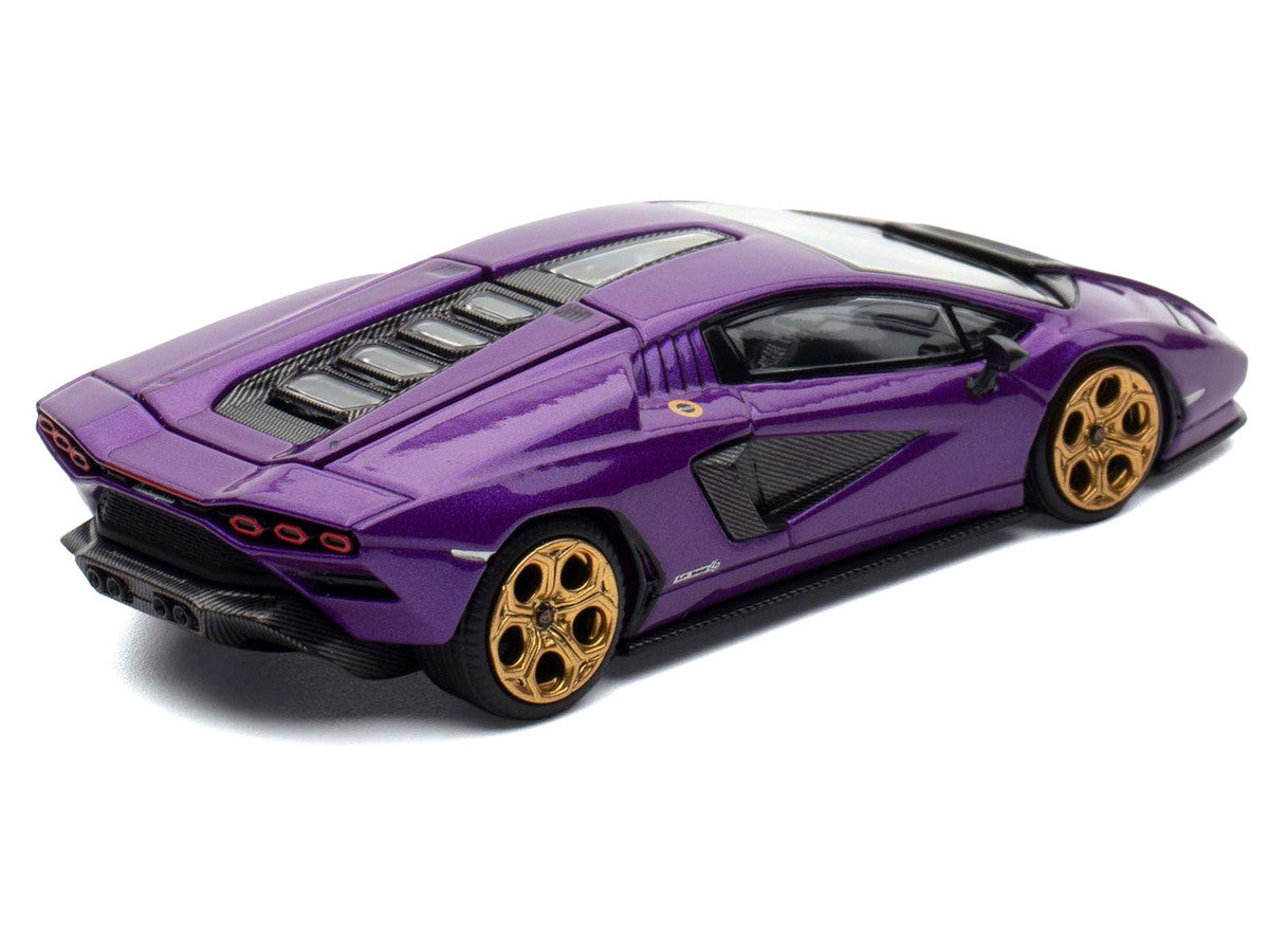Lamborghini Countach LPI 800-4 Viola Pasifae Purple Metallic "Hong Kong Toycar Salon 2025" 1/64 Diecast Model Car by Pop Race-0