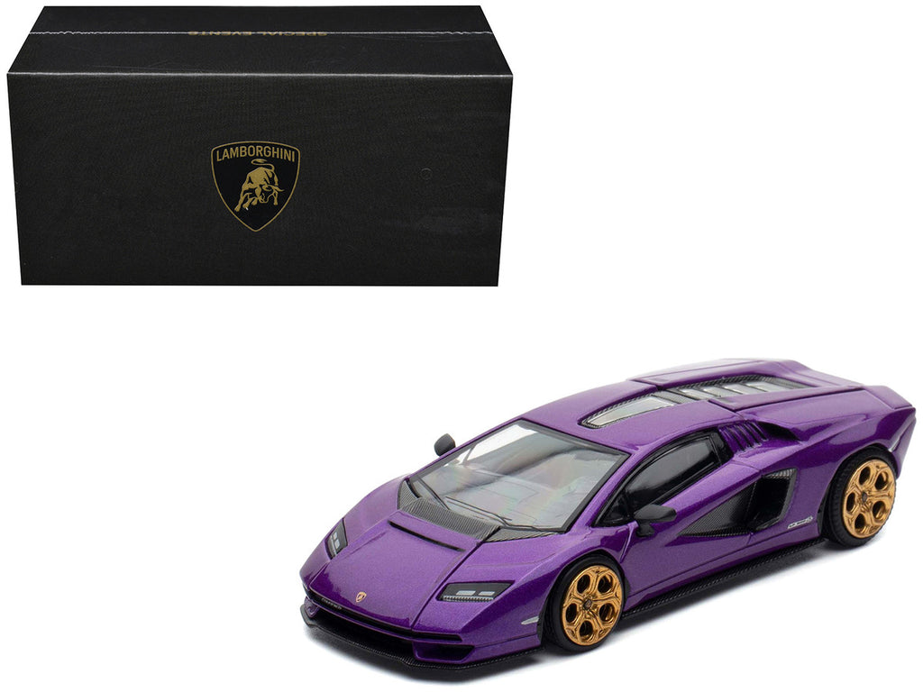 Lamborghini Countach LPI 800-4 Viola Pasifae Purple Metallic "Hong Kong Toycar Salon 2025" 1/64 Diecast Model Car by Pop Race-4