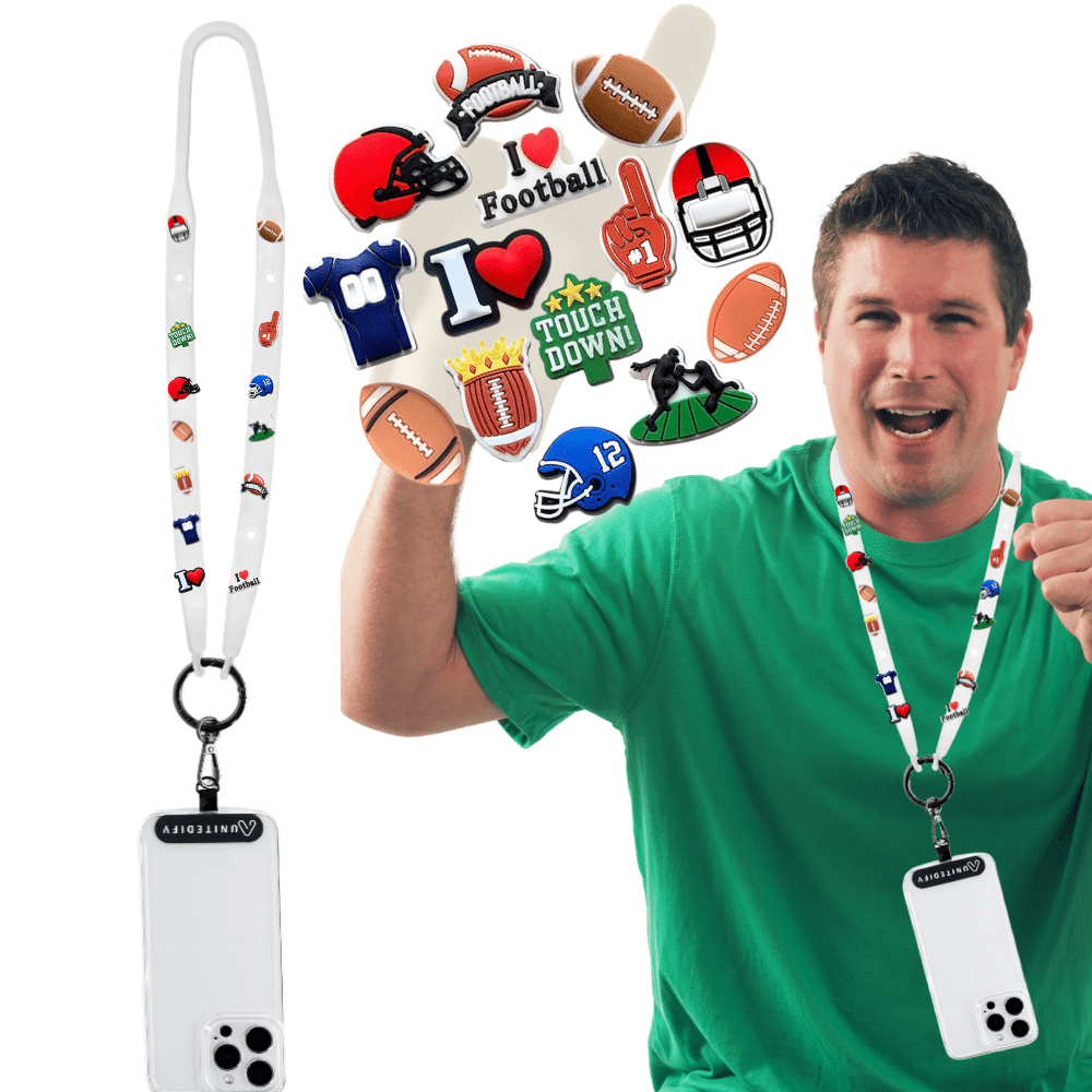 Unitedify Decorative Lanyard Football