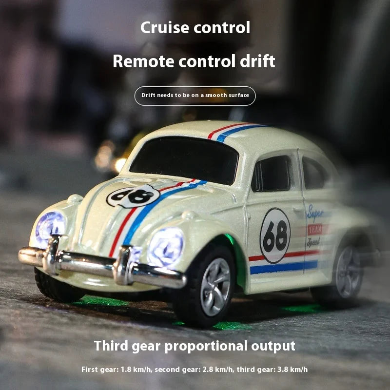 Wireless Mini Beetle Alloy RC Car - Perfect Gift for Kids & Men