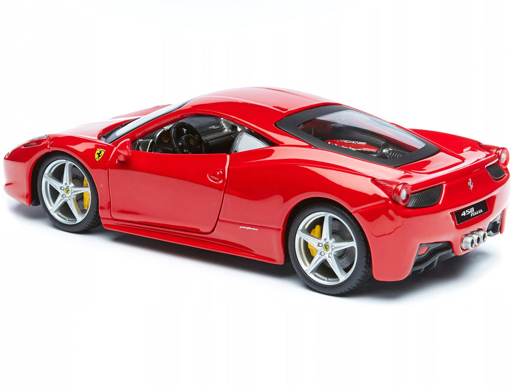 Ferrari 458 Italia Red 1/24 Diecast Model Car by Bburago-2