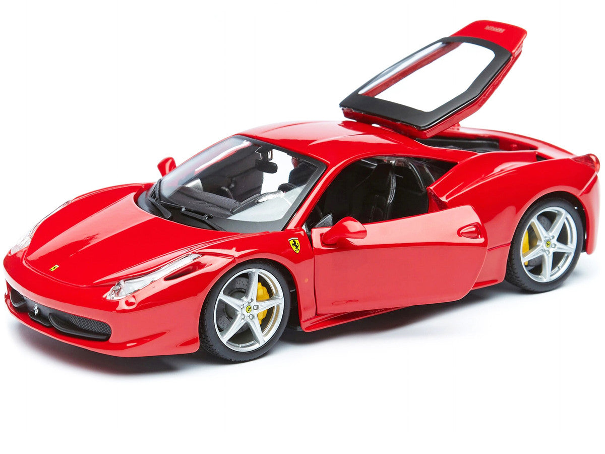 Ferrari 458 Italia Red 1/24 Diecast Model Car by Bburago-1