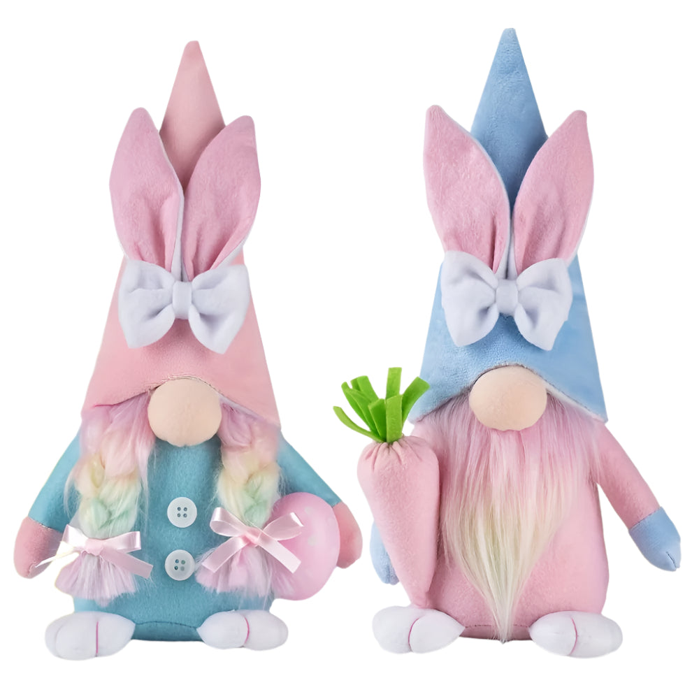 2-Pack Easter Gnome Plush Toys Set-0