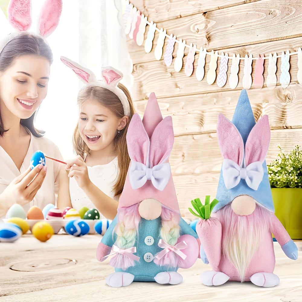 NNETM 2-Pack Easter Gnome Plush Toys Set