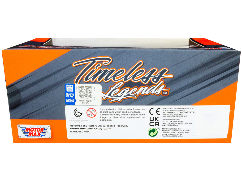 1969 Ford F-100 Pickup Truck Brown Metallic and Cream "Timeless Legends" 1/24 Diecast Model Car by Motormax-1