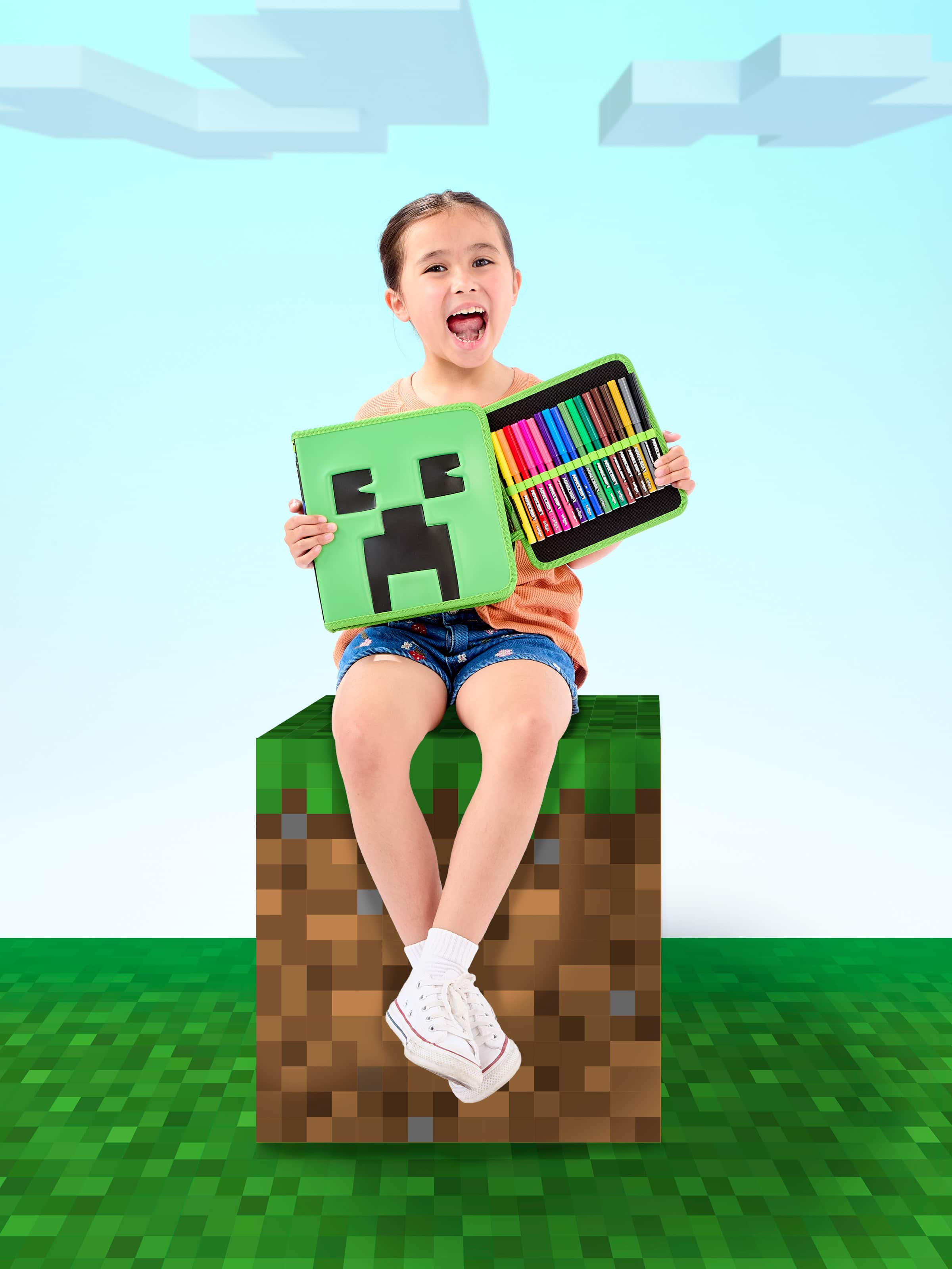 Smiggle - Minecraft Kırtasiye Seti ve Kalem Kutusu