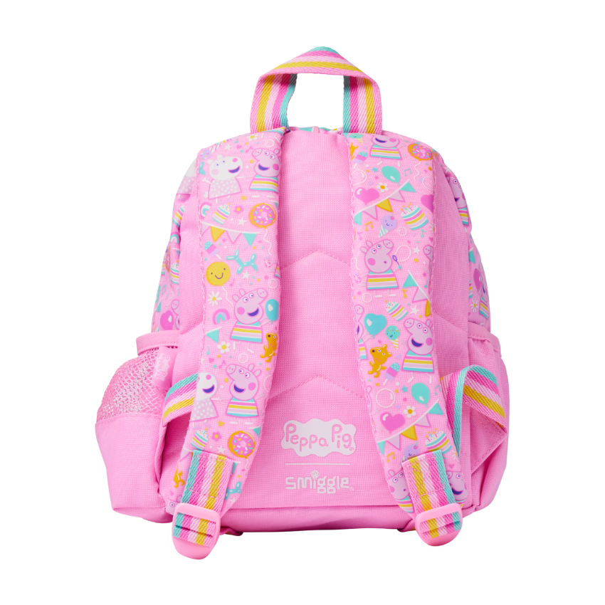 Smiggle - Peppa Pig Çıkarılabilir Oyuncaklı Kreş Okul Sırt Çantası